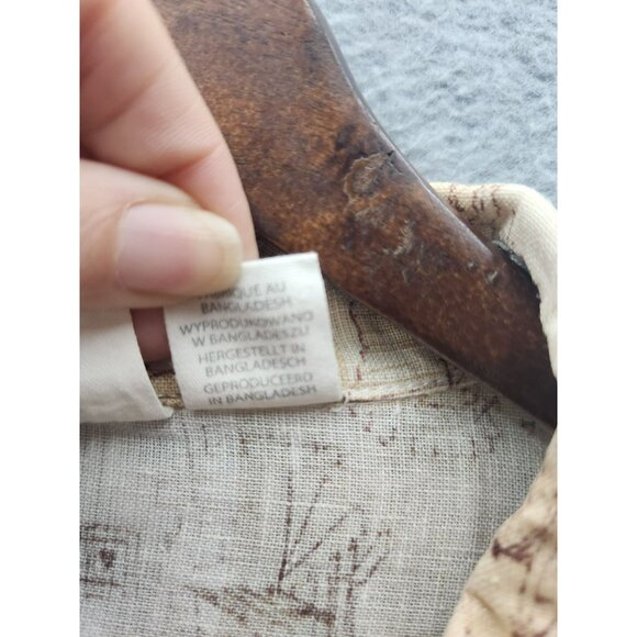 C&C California Womens 100% Linen Button-Up Shirt - Picture 6 of 7